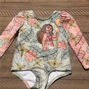 Floral Long Sleeve Swimsuit